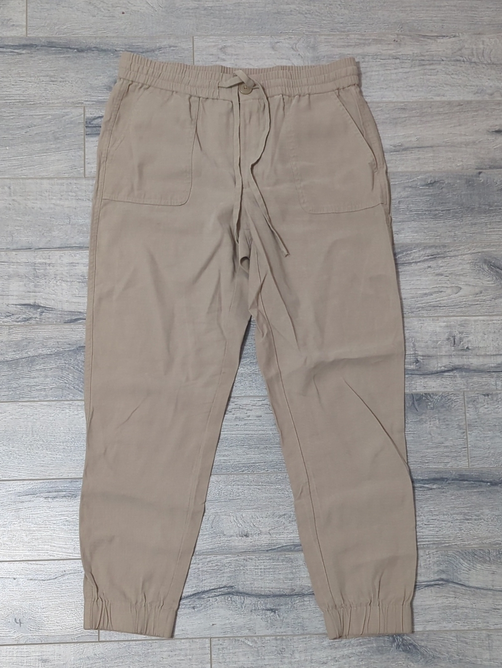 Women's Casual Drawstring Jogger Pants - Taupe
